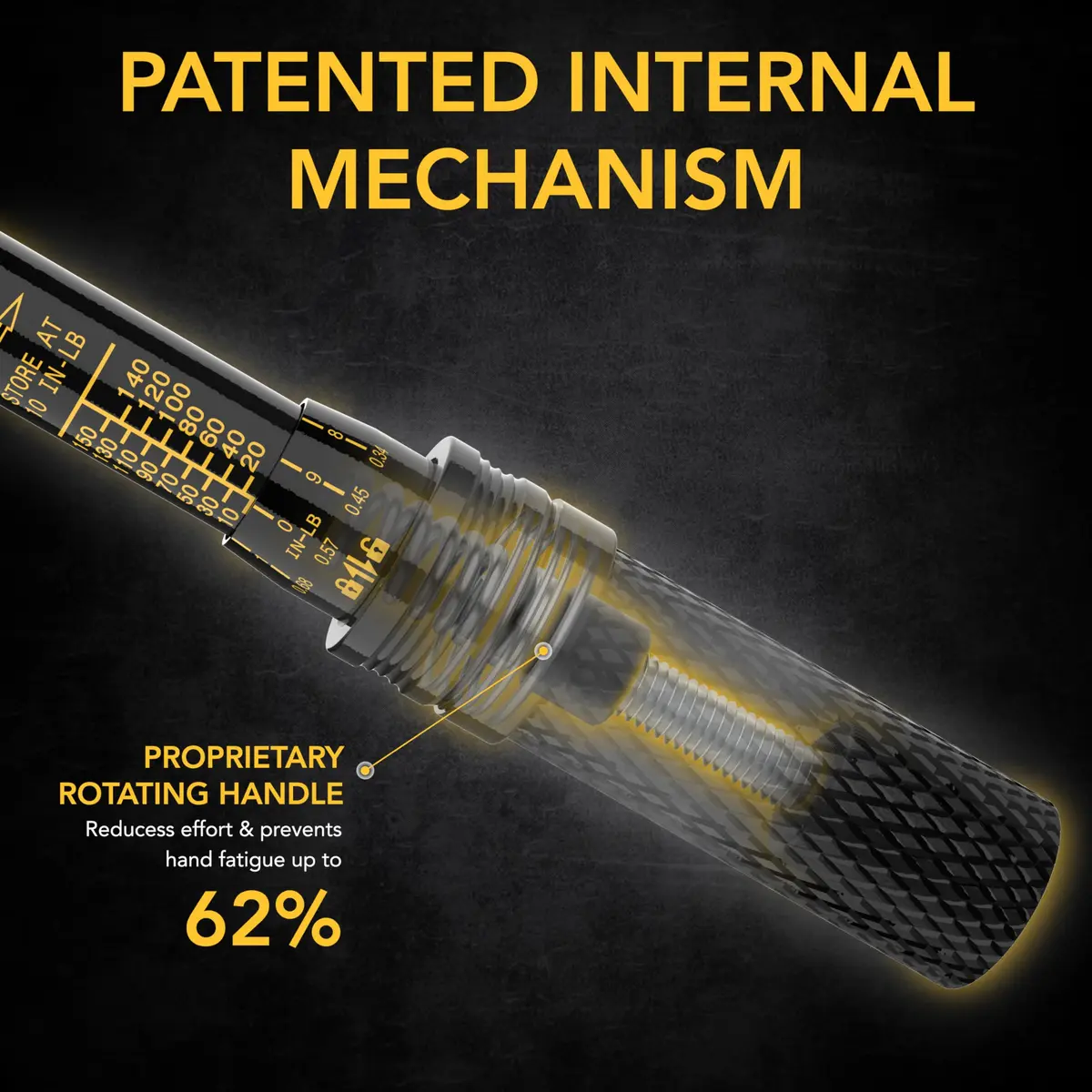 LEXIVON 1/4-Inch Drive Click Torque Wrench 10-150 in-lb (1.1-16.9 Nm) | 72-Tooth Gear Dual-Direction, Calibration Certified - view 4