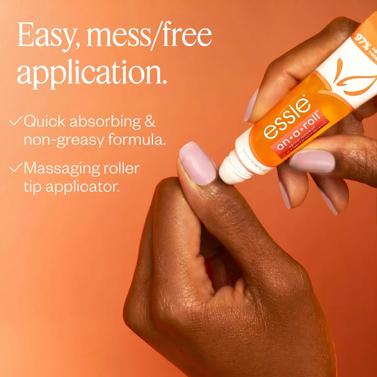 essie Nail Care, Apricot Cuticle Oil & Nail Treatment, On A Roll 0.46 fl oz | Hydrates & Conditions Nails - view 5