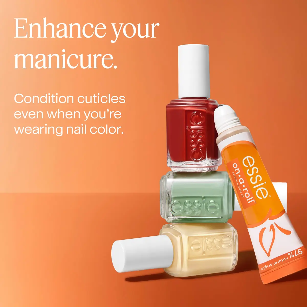 essie Nail Care, Apricot Cuticle Oil & Nail Treatment, On A Roll 0.46 fl oz | Hydrates & Conditions Nails - view 6