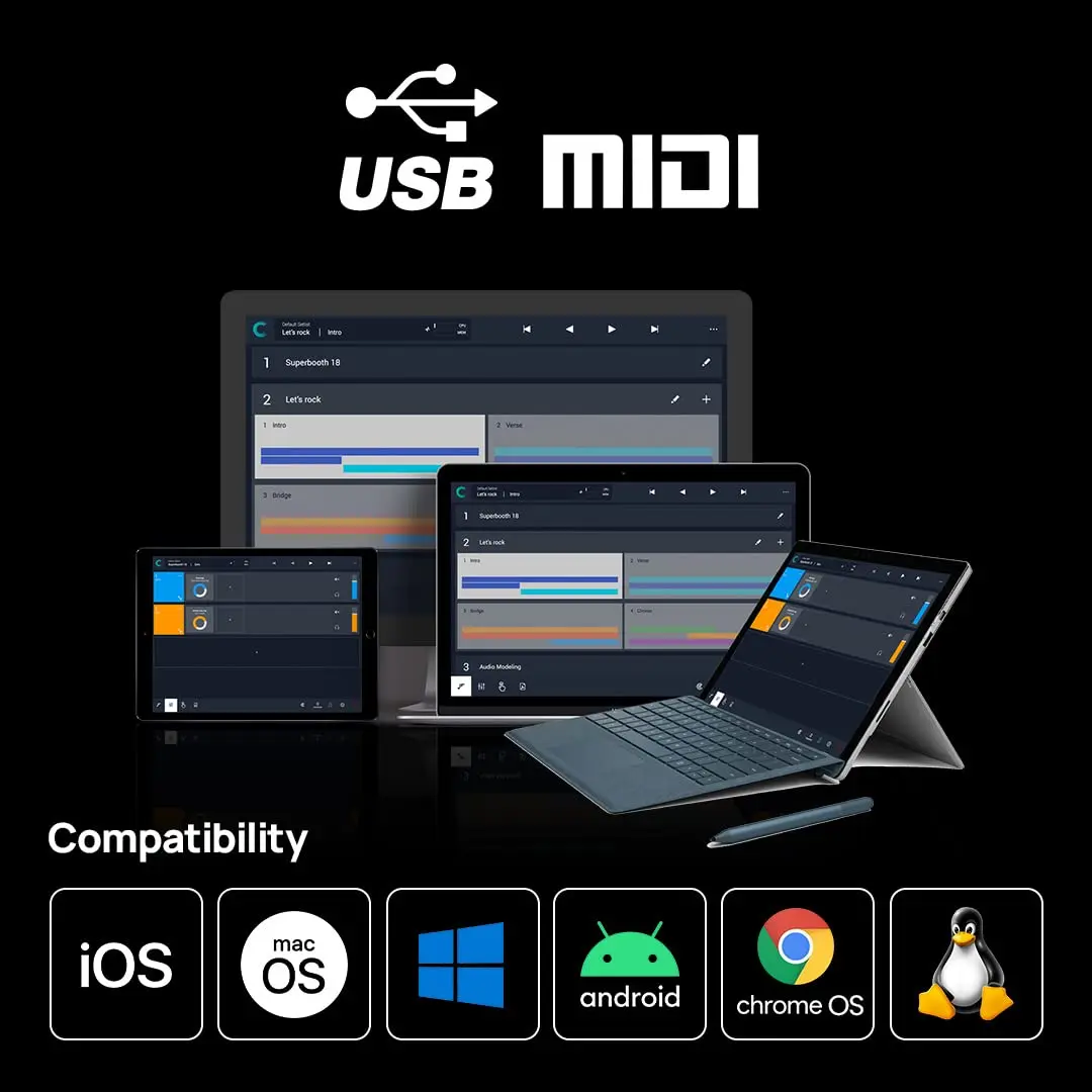 CME U2MIDI Pro - High-Speed USB MIDI Cable with Filter & Mapper 6.5ft | Plug & Play MIDI Interface for Computer & Instruments - view 6