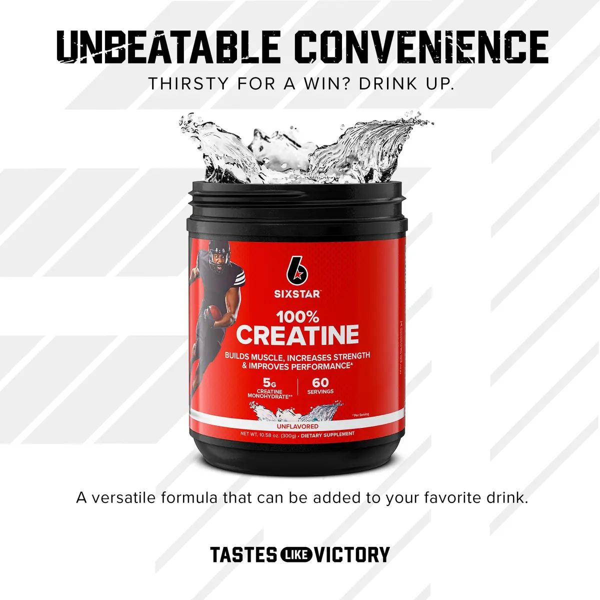 Six Star Creatine Monohydrate Powder 10.58oz | Unflavored, Clinically Proven - view 5