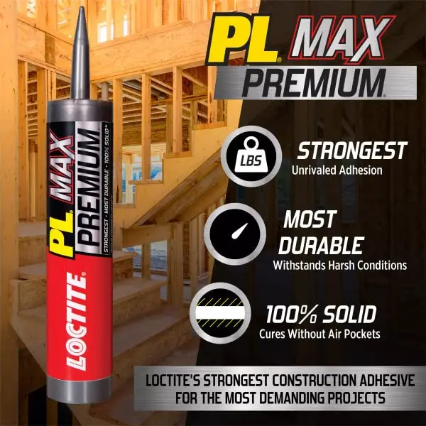Loctite PL Premium Max Construction Adhesive 12 Pack | Heavy-Duty Waterproof Bond for Interior & Exterior - view 11