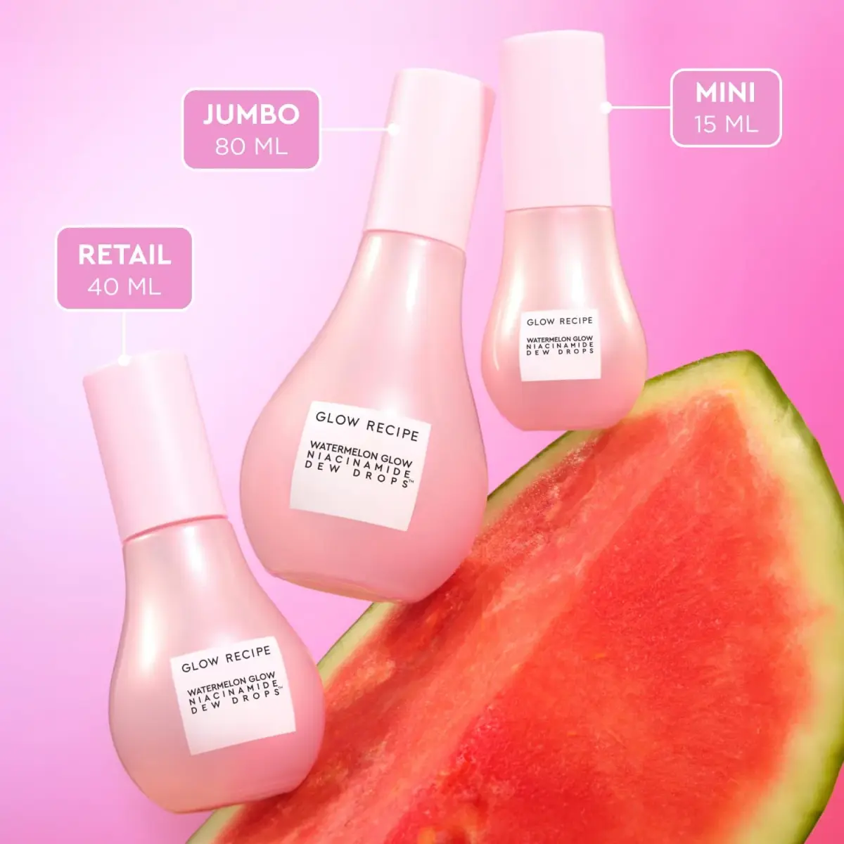 Glow Recipe Watermelon Niacinamide Dew Drops Serum 80ml (2.7 Fl Oz) | Brightening & Hydrating Face Serum - view 7