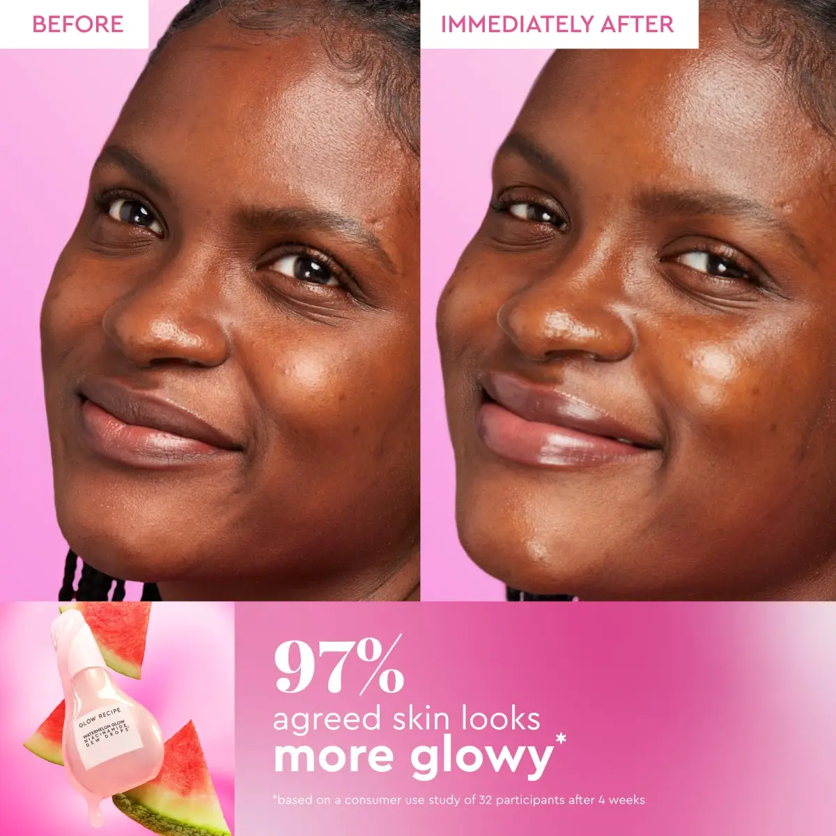Glow Recipe Watermelon Niacinamide Dew Drops Serum 80ml (2.7 Fl Oz) | Brightening & Hydrating Face Serum - view 3