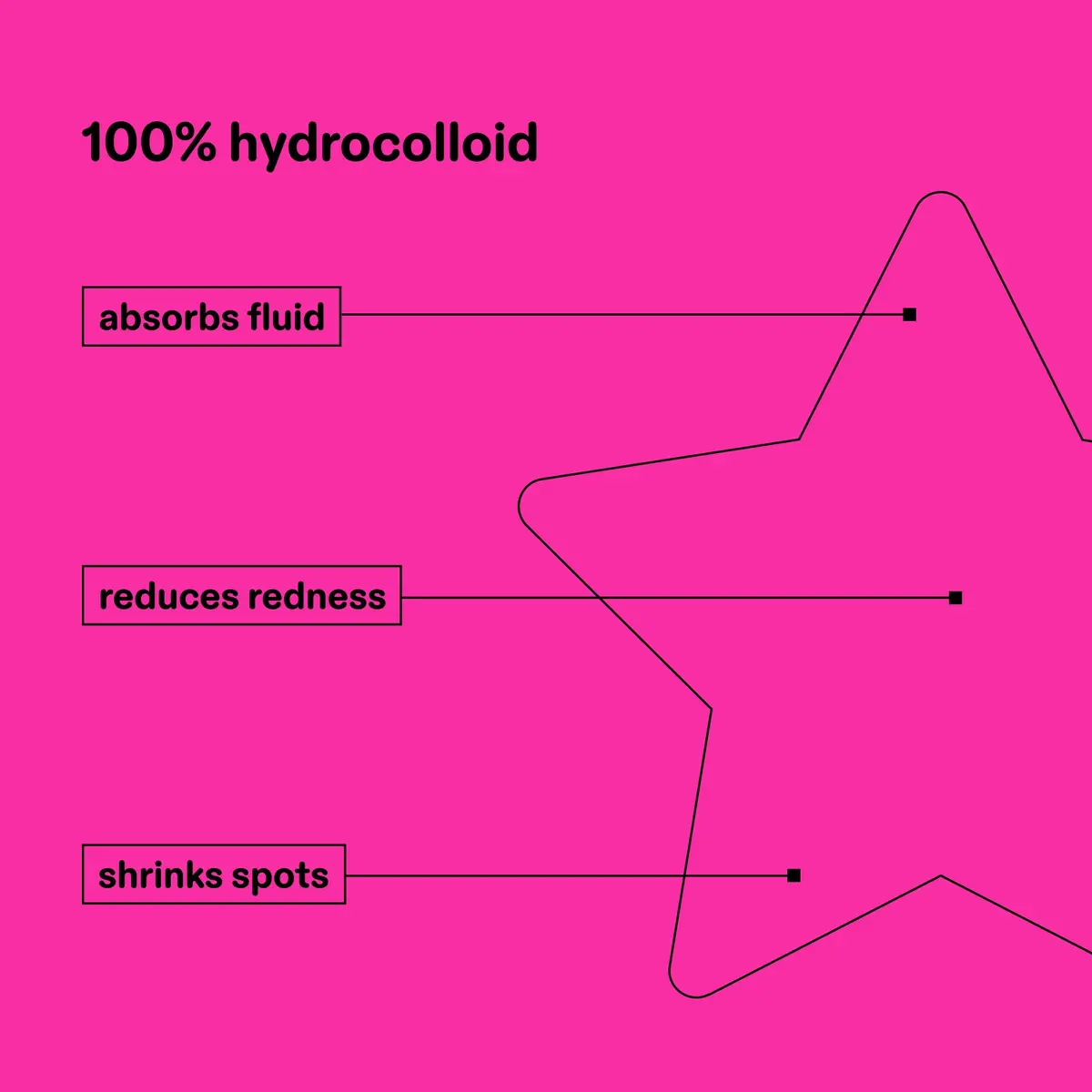 Starface Hydro-Star Party Pack Hydrocolloid Pimple Patches, 96 ct | Fun Star-Shaped Cover for Acne & Sensitive Skin - view 2