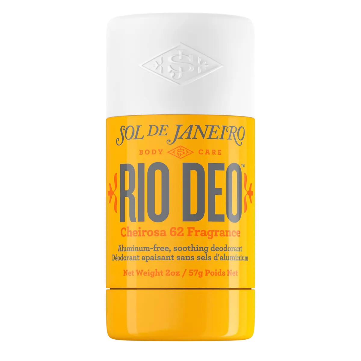 Sol de Janeiro Rio Deo - Refillable Aluminum Free Deodorant 60ml | Cheirosa 62, All-Day Odor Elimination - main product image