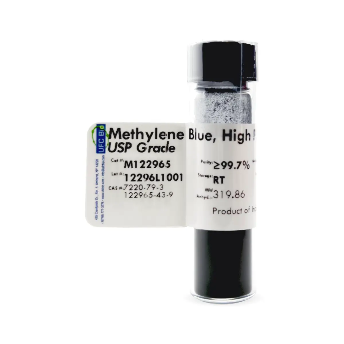 UFC Bio Methylene Blue Powder USP Grade 1 gram | Lab Chemical for Research & Manufacturing - main product image