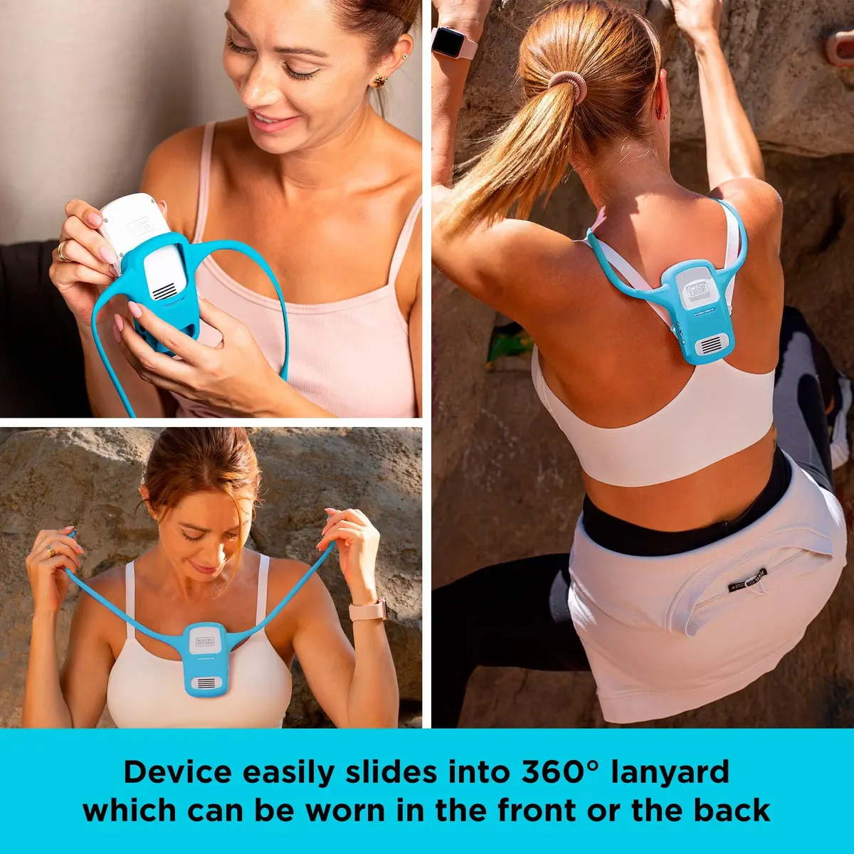 BLACK+DECKER Comfortpak Wearable Cooling and Heating Device Breeze Blue | Portable Thermal Control - view 5