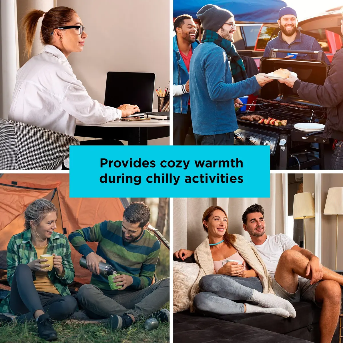 BLACK+DECKER Comfortpak Wearable Cooling and Heating Device Breeze Blue | Portable Thermal Control - view 7