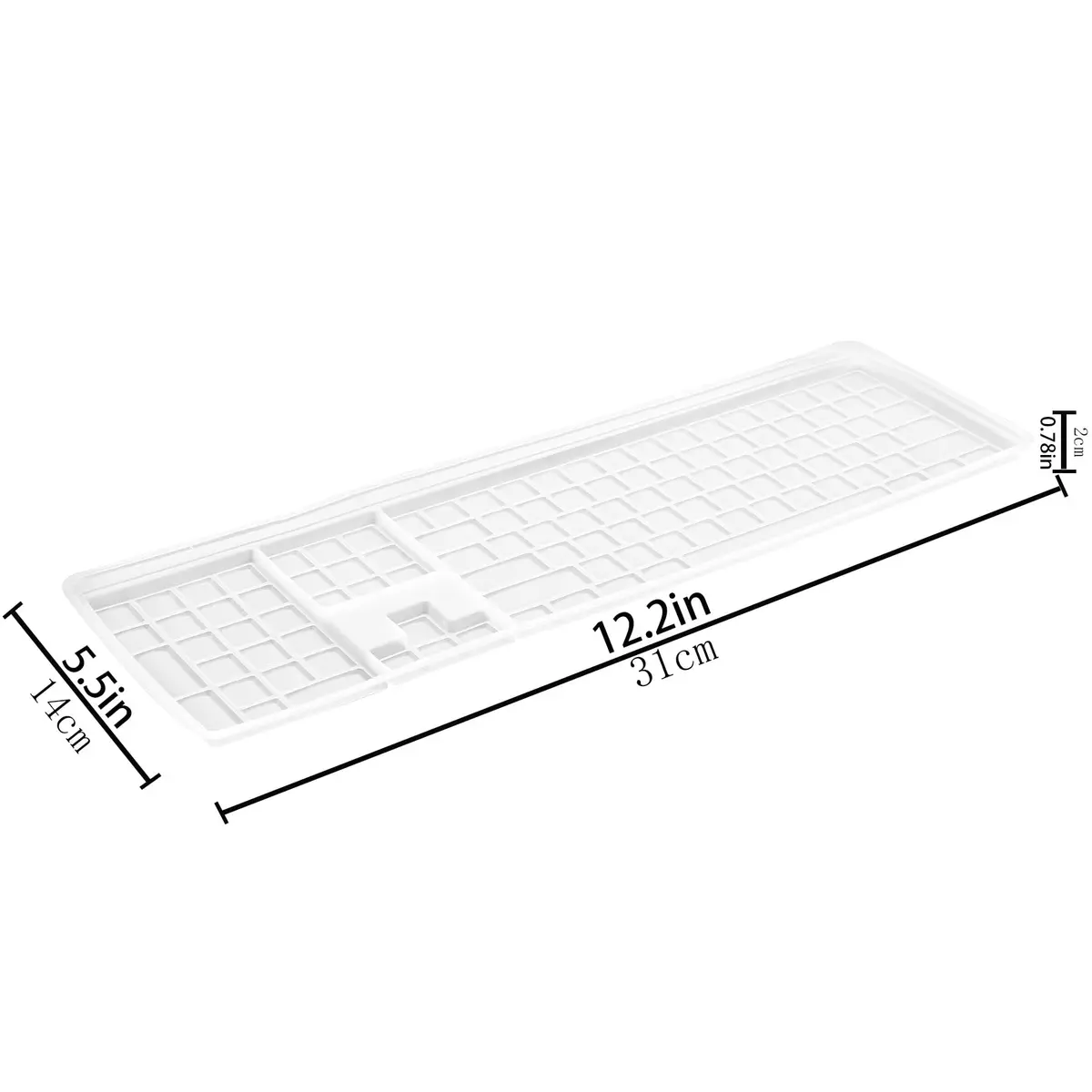 co2CREA Soft Silicone Keyboard Skin Cover for Logitech MX Mechanical Keyboard | Grey, Solid Pattern - view 6