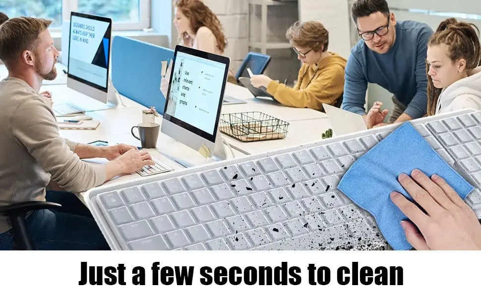co2CREA Soft Silicone Keyboard Skin Cover for Logitech MX Mechanical Keyboard | Grey, Solid Pattern - view 8