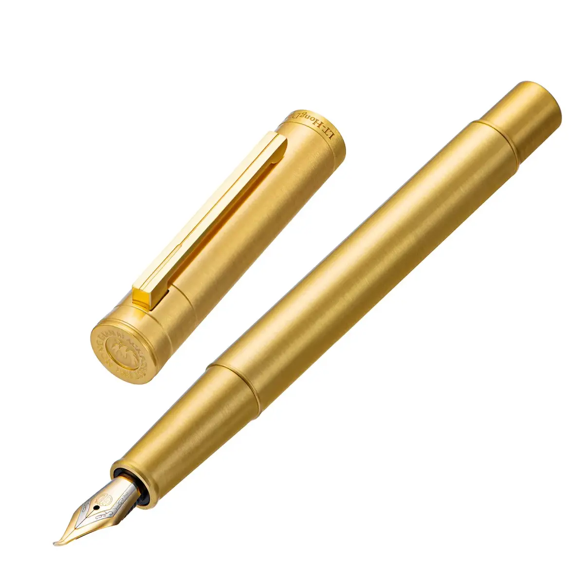 Asvine Brass Bent Nib Fountain Pen 138mm (5.43 in) | Calligraphy Writing Instrument - main product image