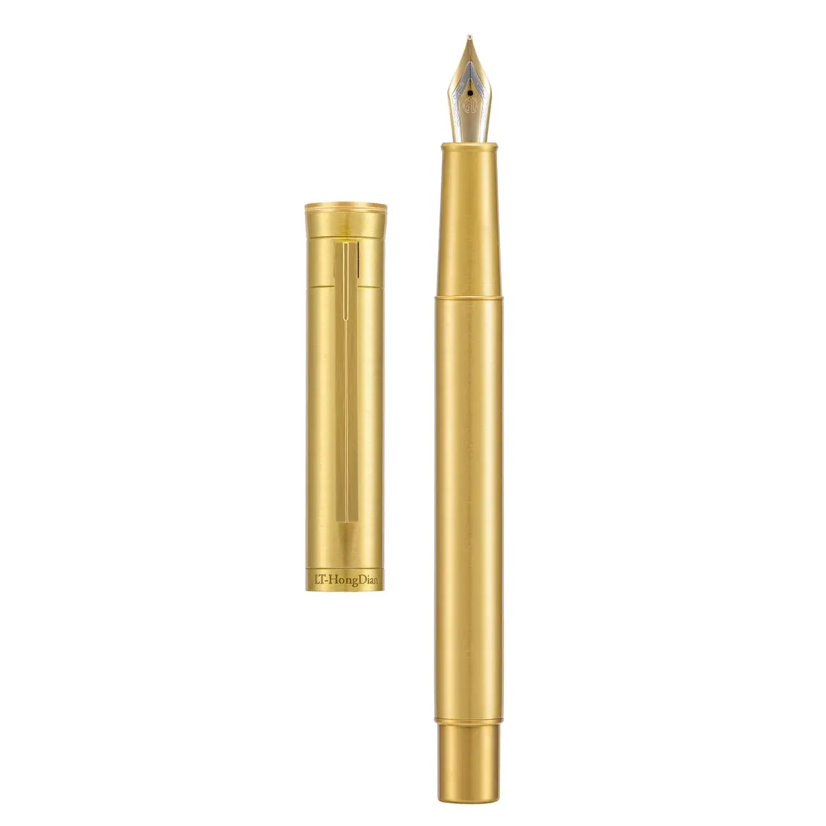 Asvine Brass Bent Nib Fountain Pen 138mm (5.43 in) | Calligraphy Writing Instrument - view 2