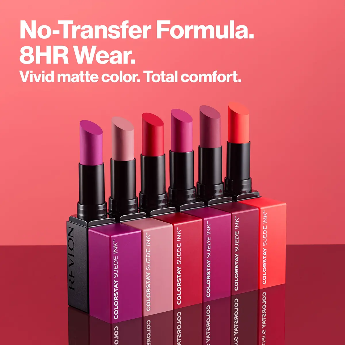 Revlon ColorStay Suede Ink Lipstick, 018 First Class, 2.5g (0.09 oz) | Long-Lasting Matte Color - view 4