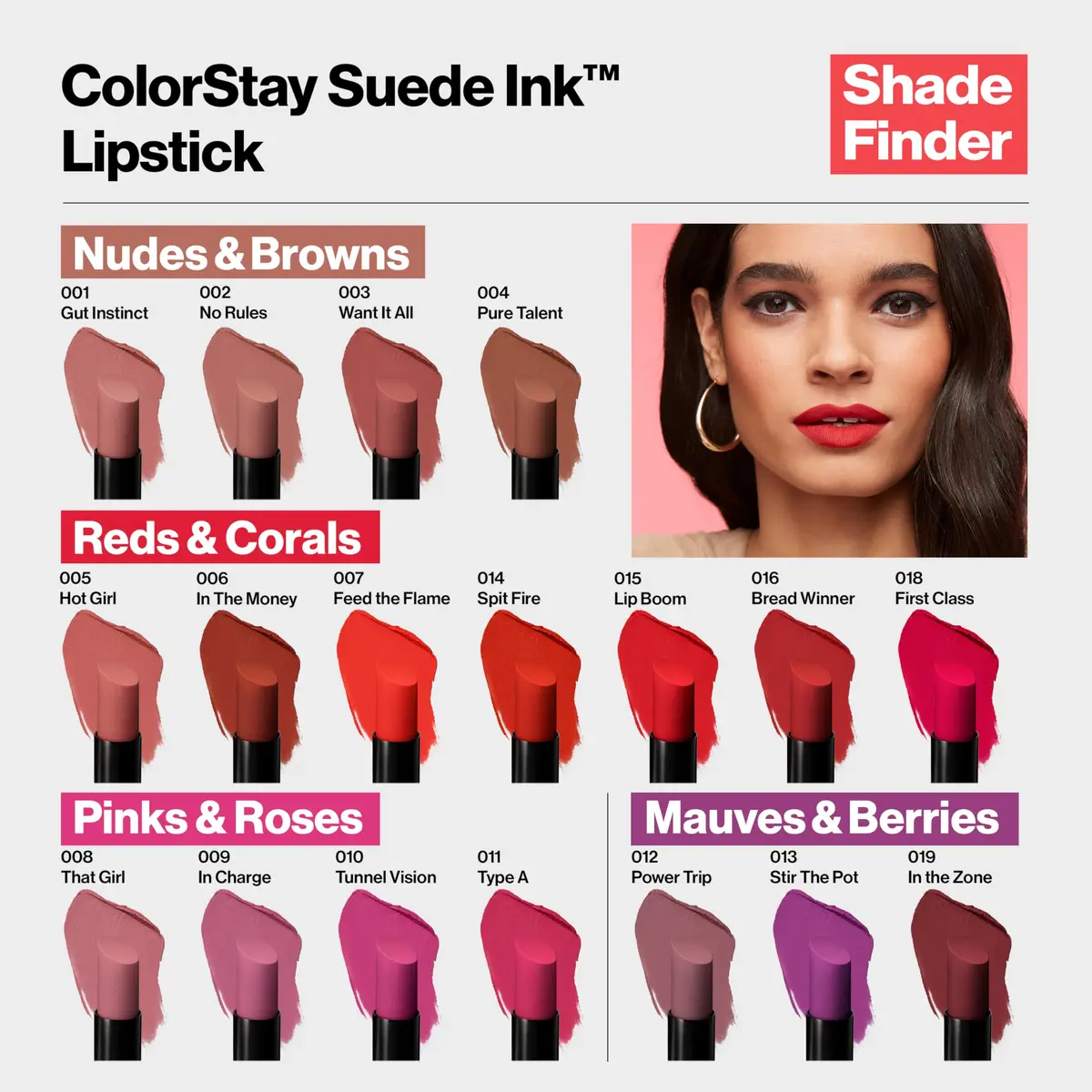 Revlon ColorStay Suede Ink Lipstick, 019 In the Zone, 0.09 oz (2.55 g) | 8HR No-Transfer Matte Color - view 5