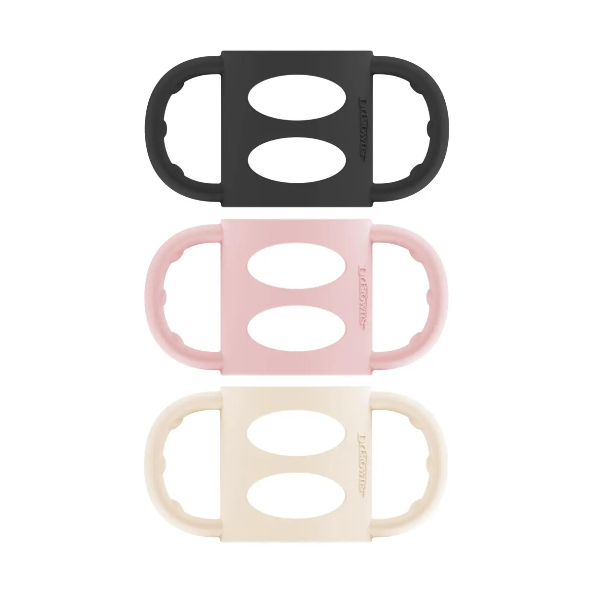 Dr. Brown's Silicone Bottle Handles for Narrow Bottles, 3-Pack | Practice Independent Drinking - main product image