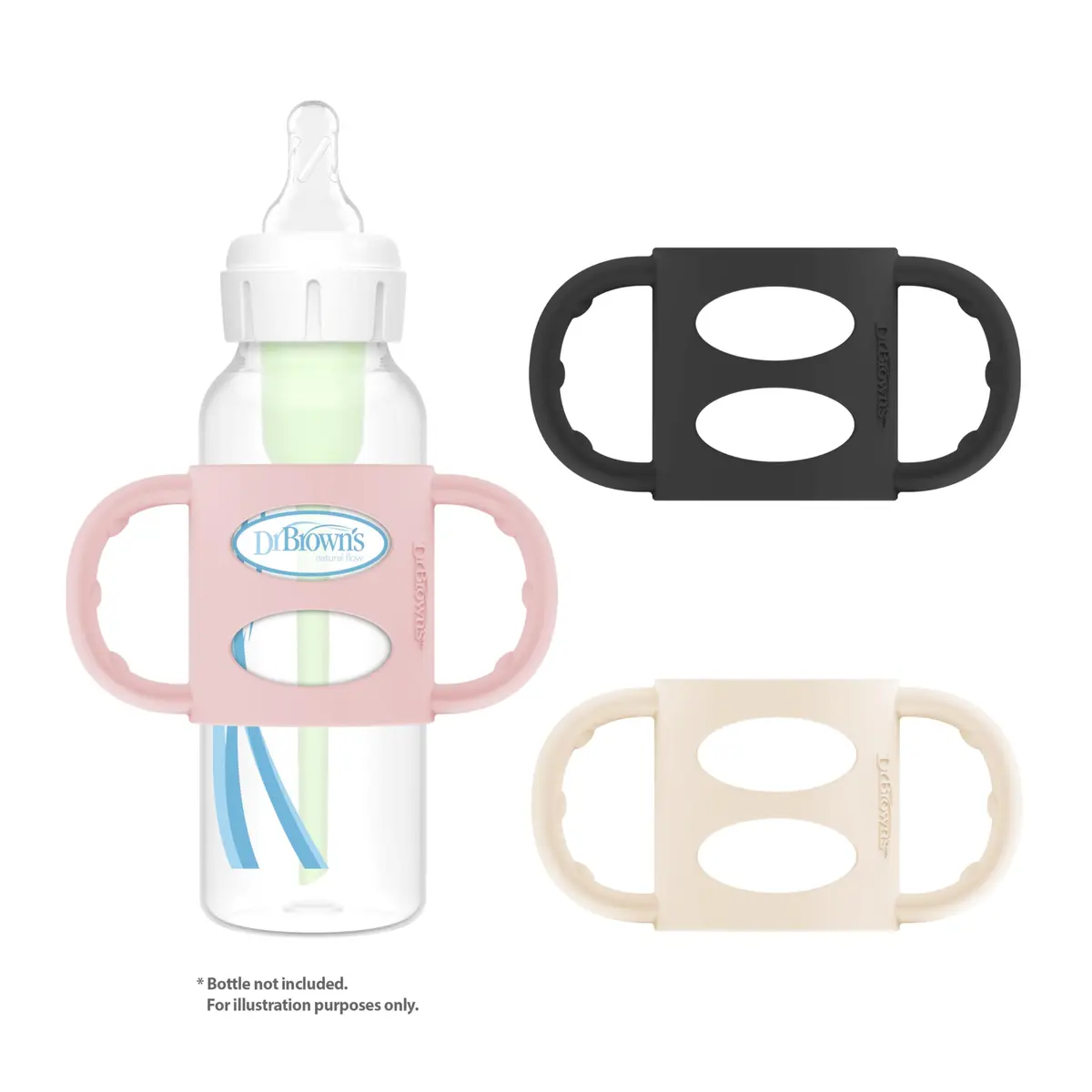 Dr. Brown's Silicone Bottle Handles for Narrow Bottles, 3-Pack | Practice Independent Drinking - view 8