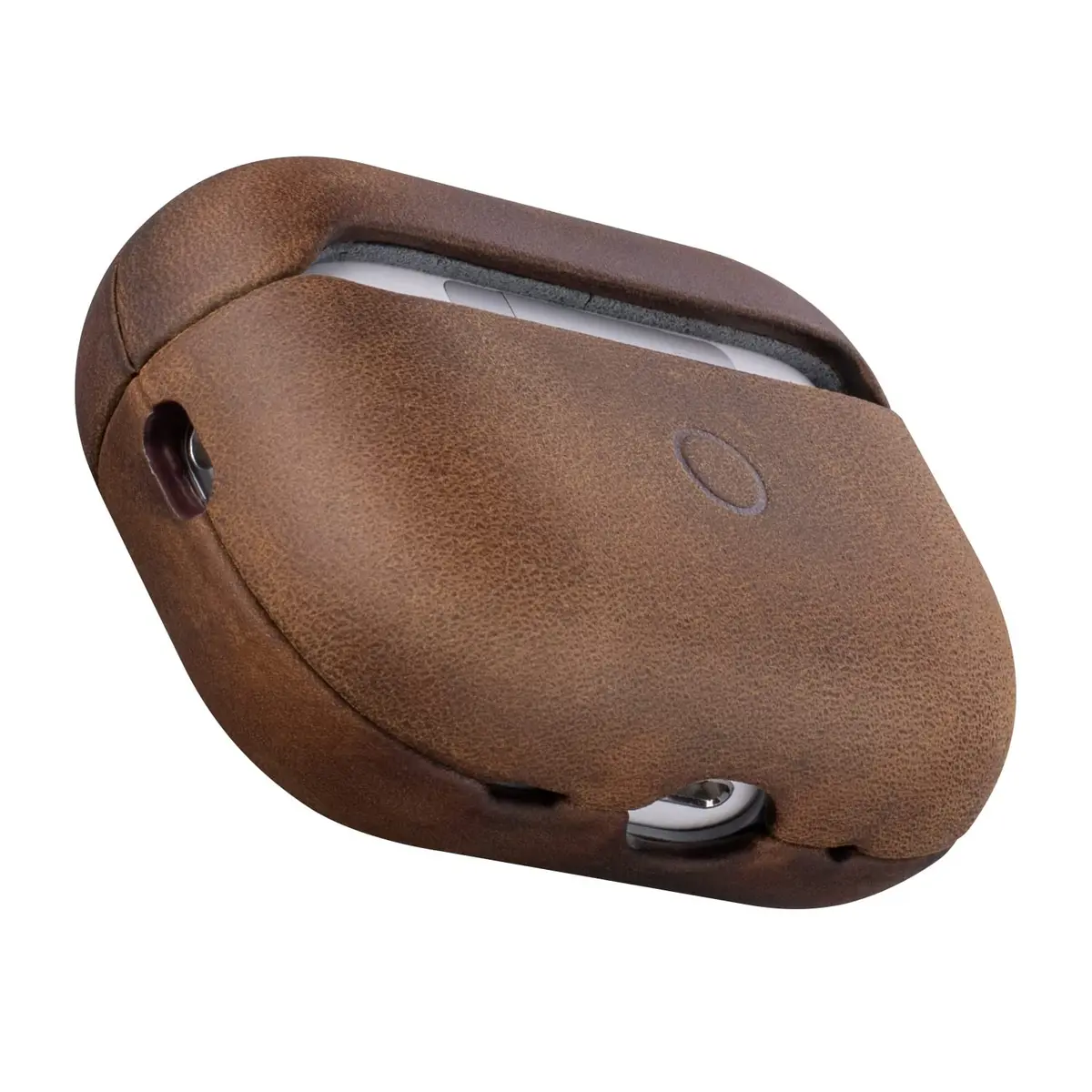 Maogoam Genuine Crazy Horse Leather Case Cover for Apple AirPods Pro 2/1 | Vintage Patina, Precise Fit, Wireless Compatible - main product image