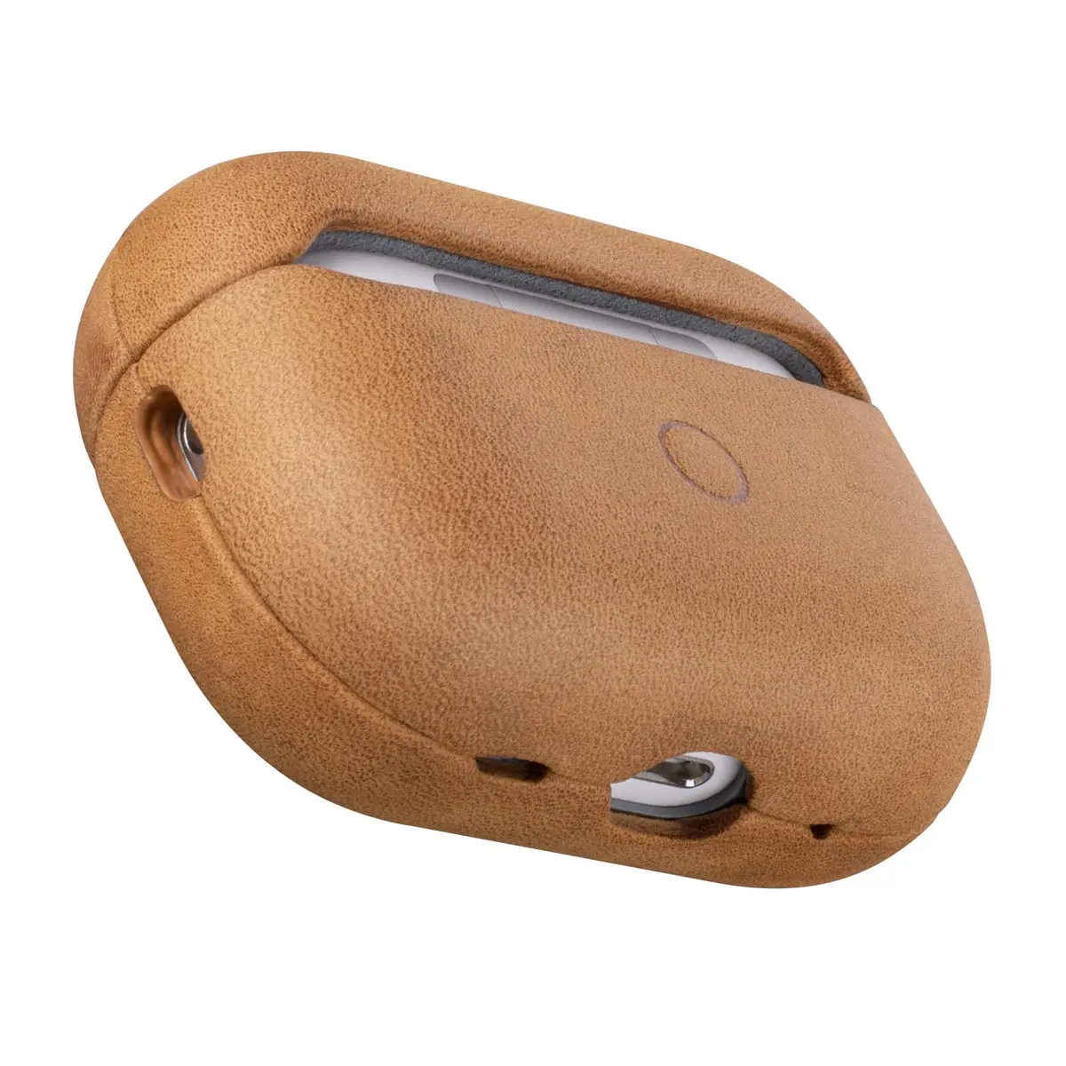 maogoam Crazy Horse Leather Case Cover for AirPods Pro 2/1 | Vintage Full-Grain Leather, MagSafe Compatible - main product image