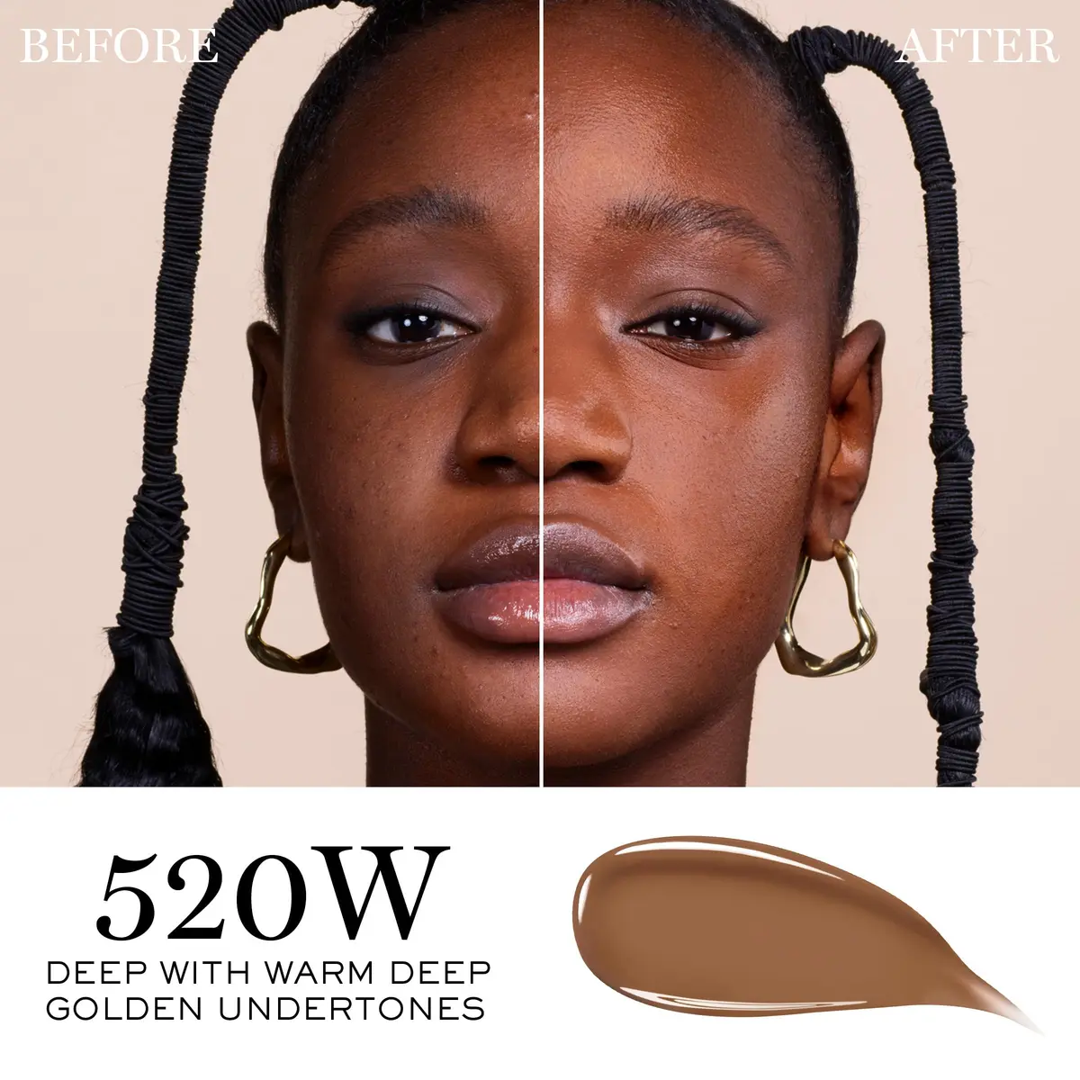 Lancôme Teint Idole Ultra Wear Care & Glow Foundation SPF 27 520W | Hydrating Serum, Natural Glow, Longwear - view 2