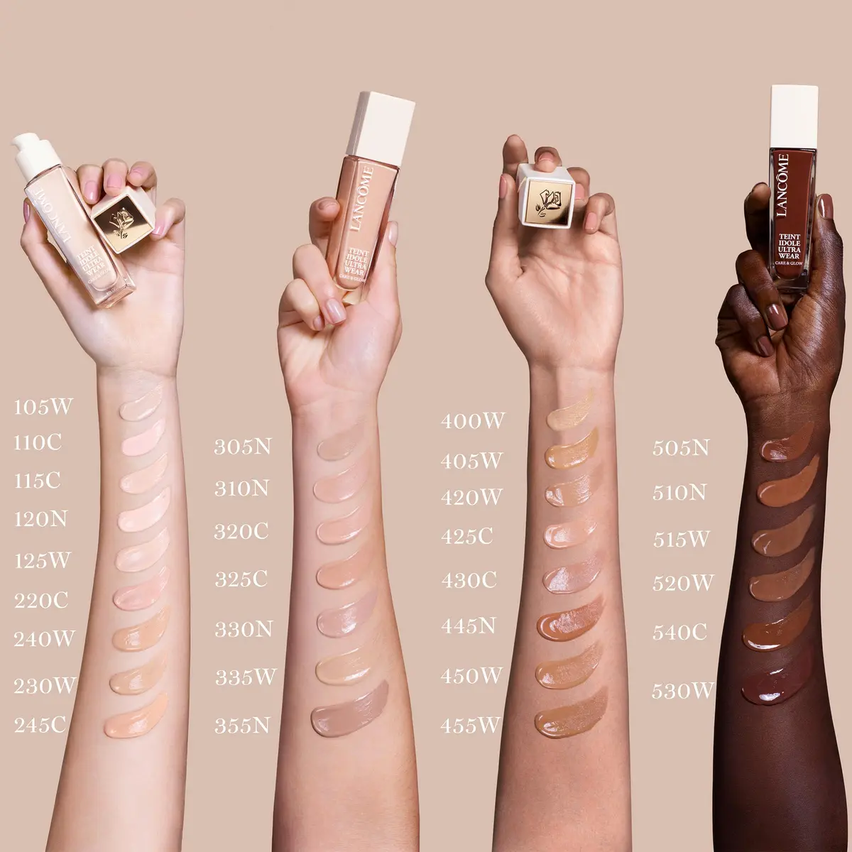 Lancôme Teint Idole Ultra Wear Care & Glow Foundation SPF 27 520W | Hydrating Serum, Natural Glow, Longwear - view 4