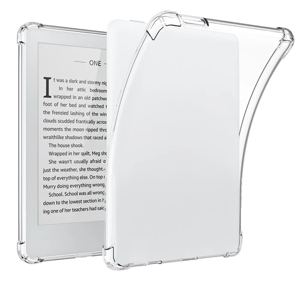 SFFINE Clear Case for 6" Kindle 10th Gen 2019 | Transparent TPU Cover Slim & Reinforced Corners - main product image