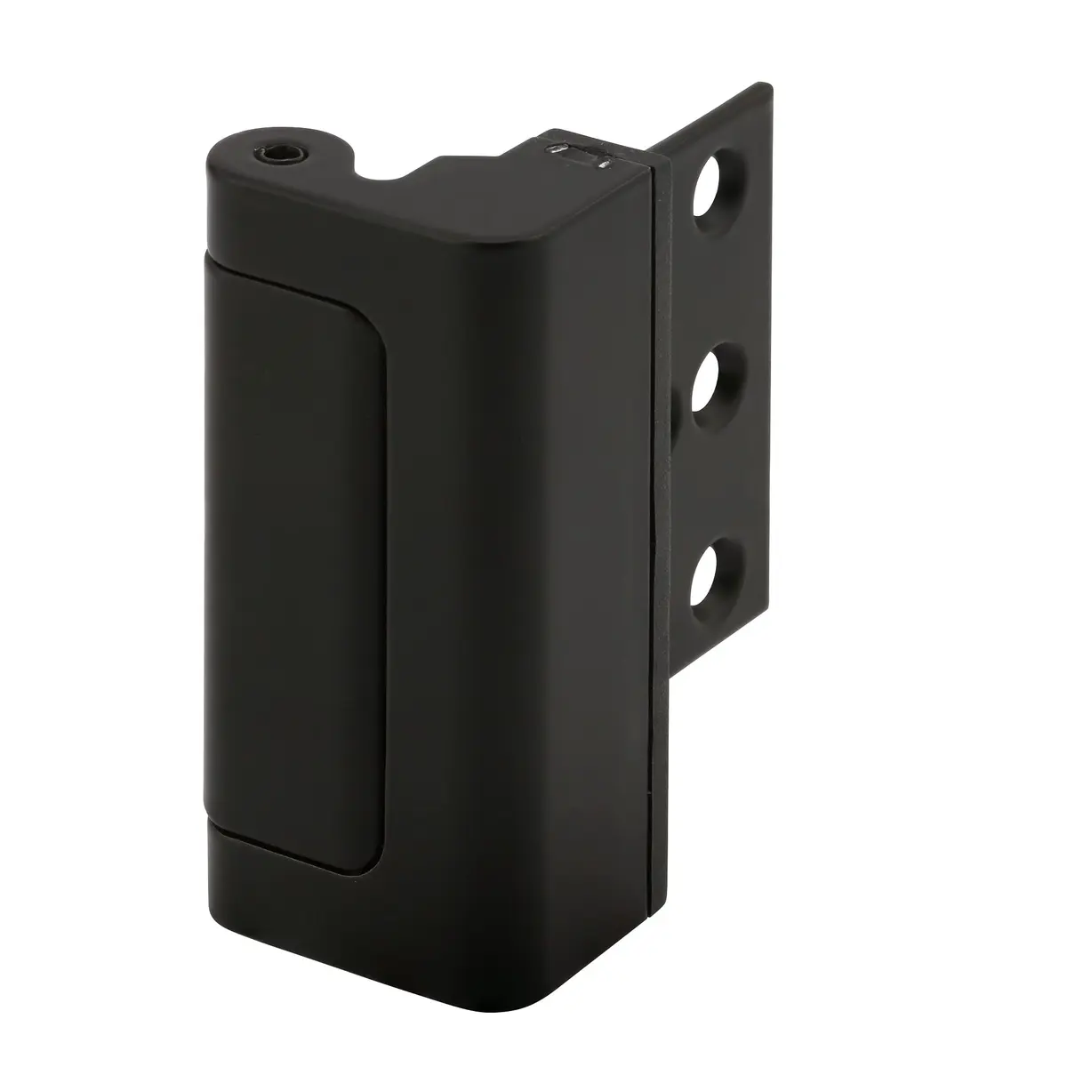Prime-Line U 11449 High Security Door Reinforcement Lock, Matte Black, 3 in. Screws | Resists 800 lbs Force - main product image