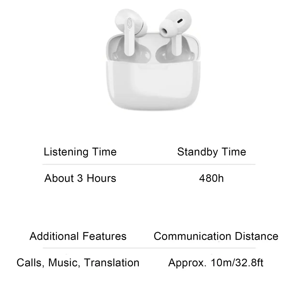 Yoidesu Y113 Language Translator Earbuds | Supports Calls, Music, 84 Languages, Bluetooth 5.3, 3H Listening, Portable Charging Case - view 8