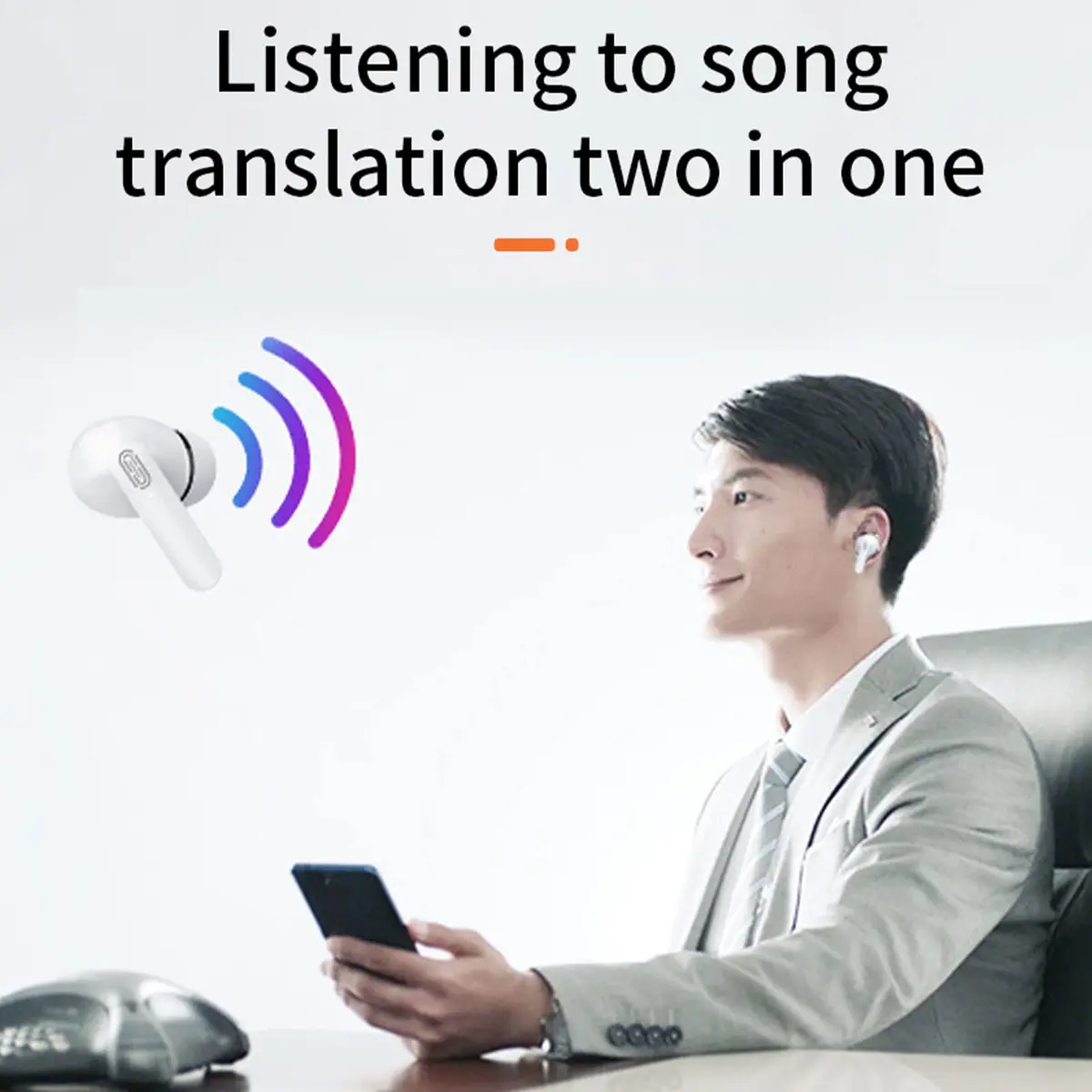 Yoidesu Y113 Language Translator Earbuds | Supports Calls, Music, 84 Languages, Bluetooth 5.3, 3H Listening, Portable Charging Case - view 4