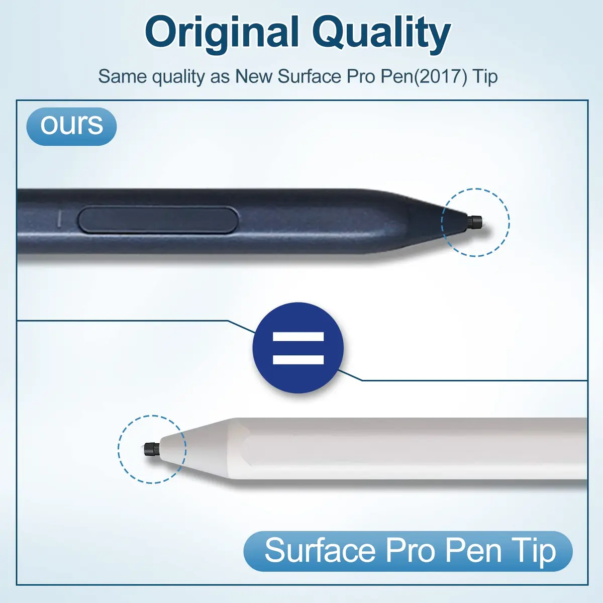 Weikdury HB Type Pen Tips for Surface Pro 4 & 2017 Pen (4-Pack) | Original Quality Replacement Kit - view 3