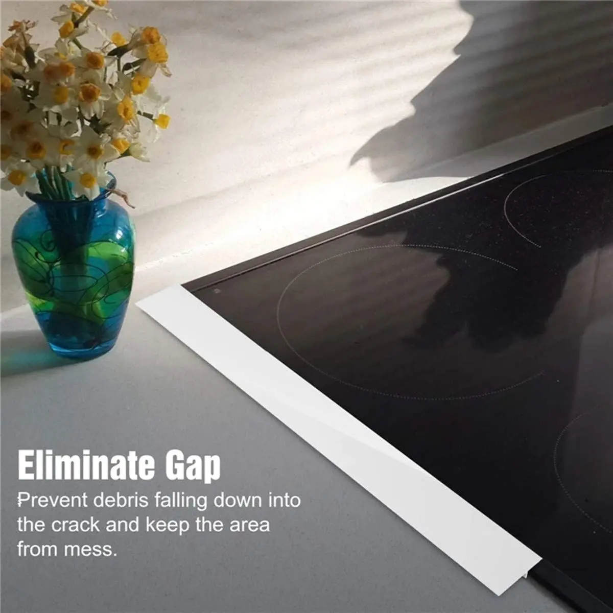 REEDTOCK Silicone Stove Gap Covers 21 inches (63.9 cm) | Seals Gaps Between Stove and Countertop - view 2