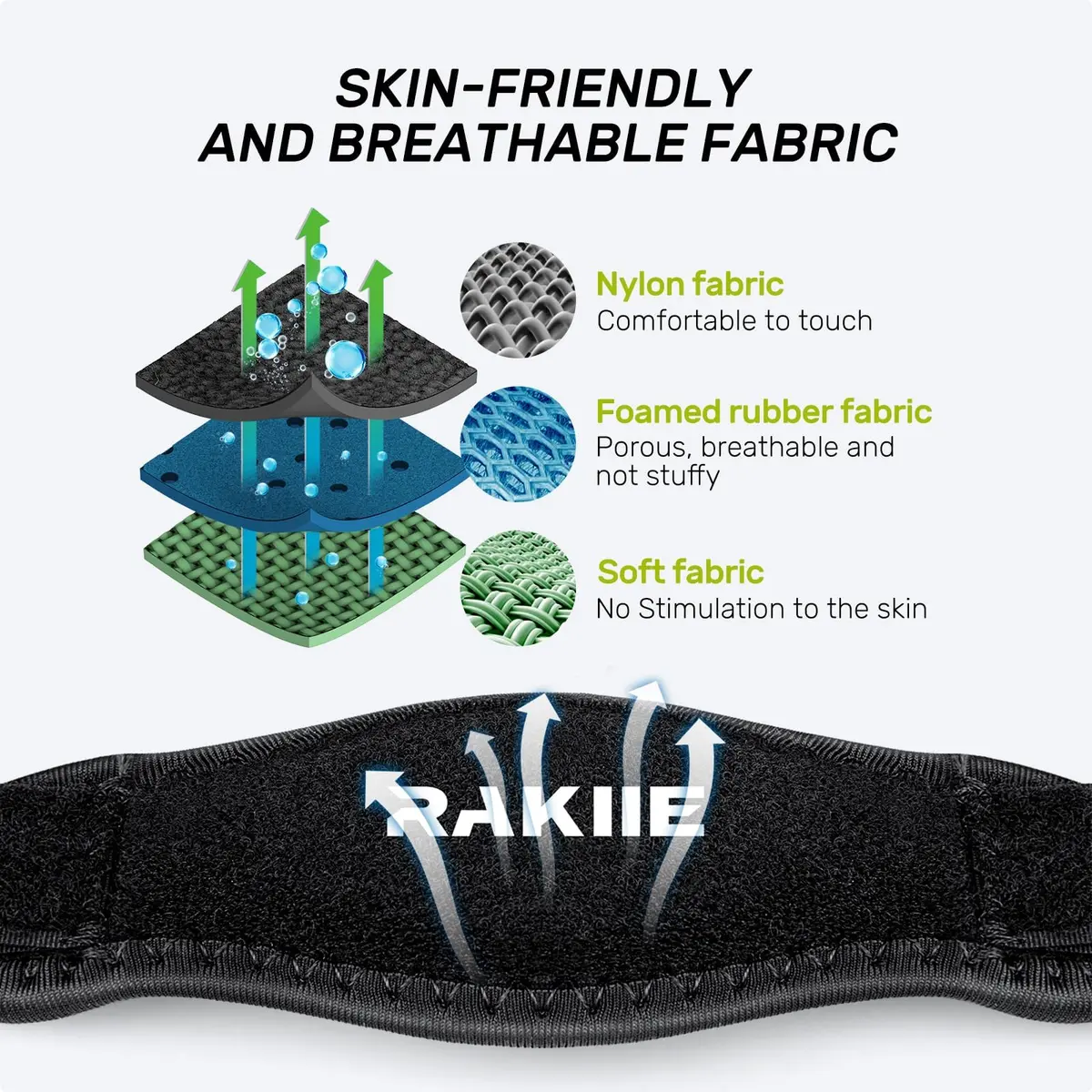 Rakiie 2 Pack Tennis Elbow Brace with Adjustable Strap | Support for Tennis & Golf (enables full range) - view 7