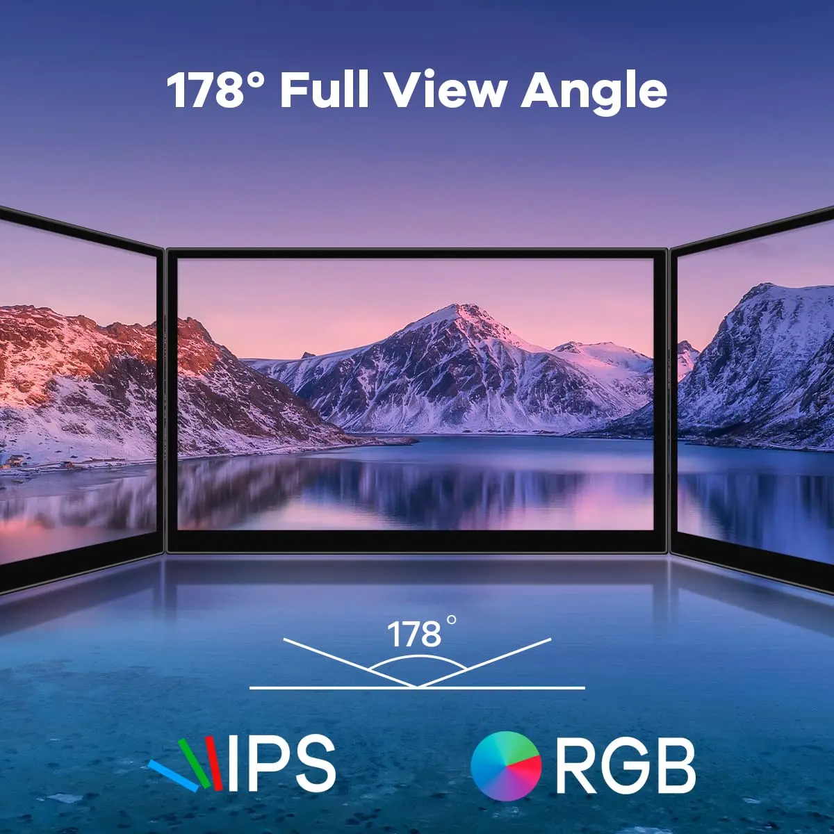 Hosyond 10.1" IPS LCD Capacitive Touch Screen Monitor 1024x600 | Dual Speakers & HDMI Input - view 4