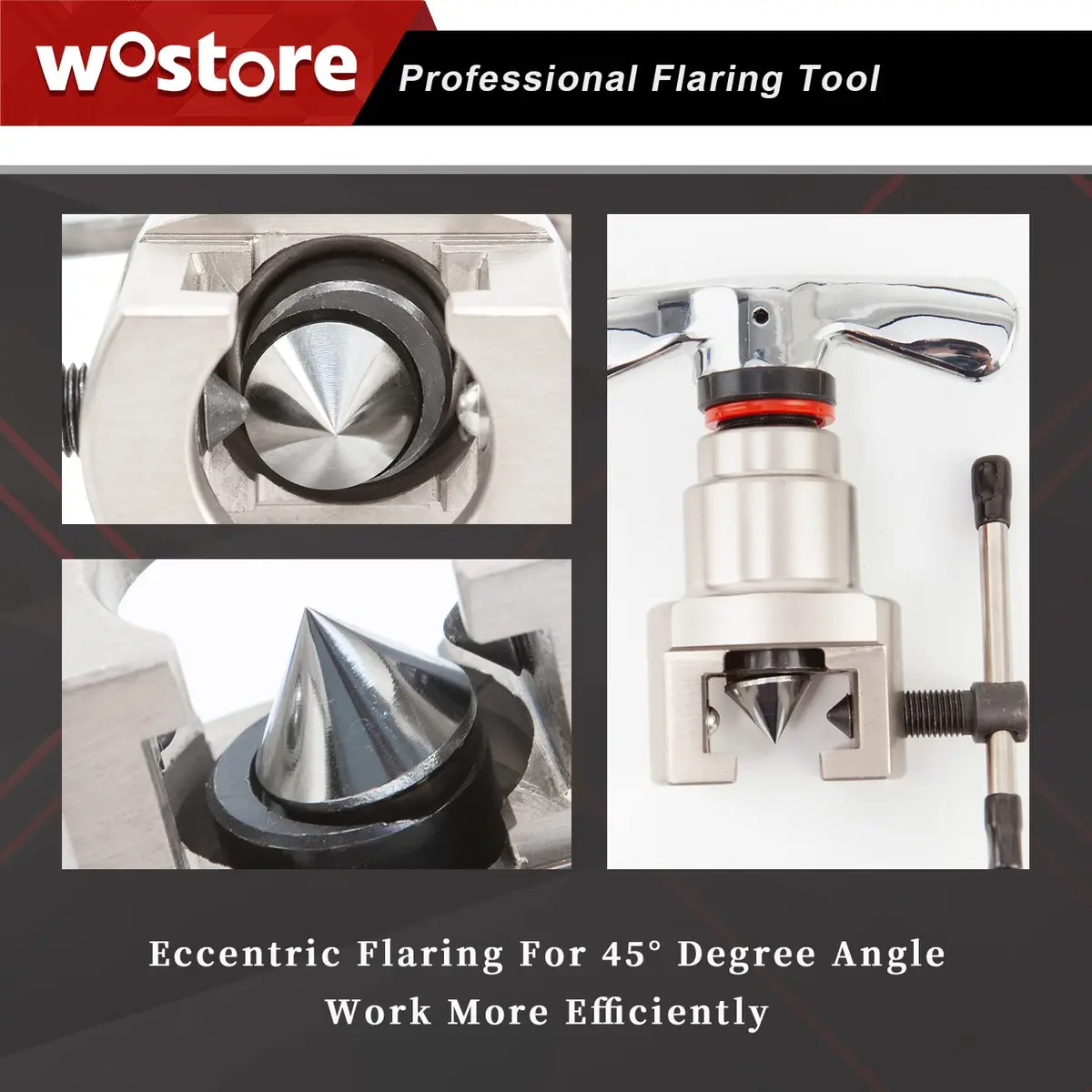 Wostore Flaring Tools Set 15 Sizes | Durable HVAC & Refrigeration Flare Kit with Tube Cutter & Reamer - view 5