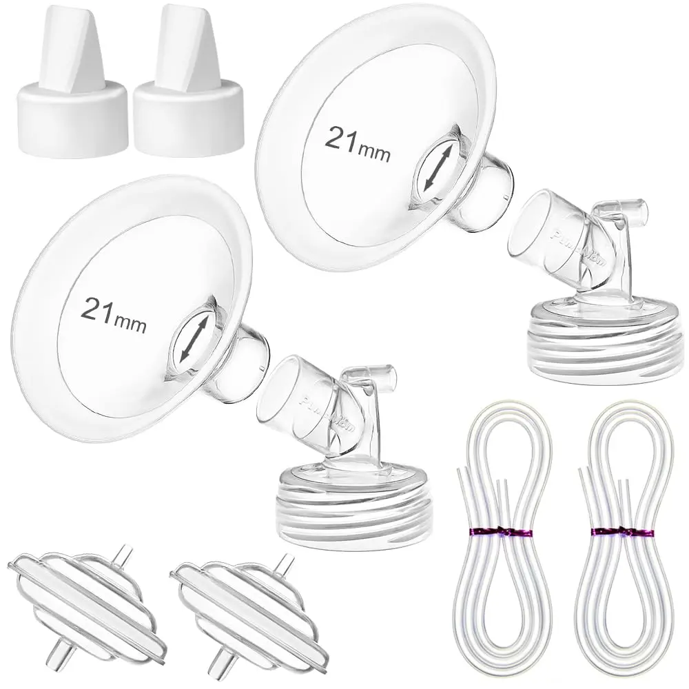PUMPMOM-US 21mm Breast Pump Parts Kit for Spectra S1/S2/9+ | BPA-Free Polypropylene - main product image