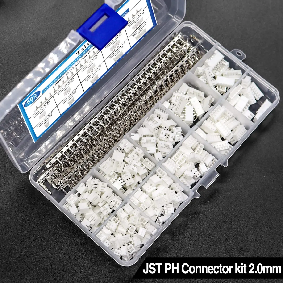 Taiss JST PH Connector Kit 580PCS 2.0mm | Widely Used in Household & Electronics - view 4