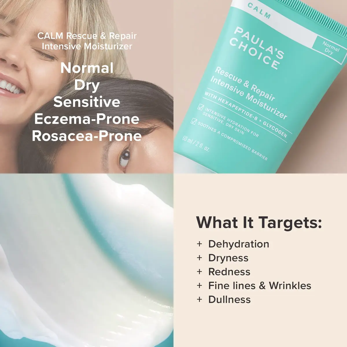 Paula's Choice CALM Intensive Face Moisturizer 2oz | Calms, Hydrates & Soothes Sensitive Skin - view 4
