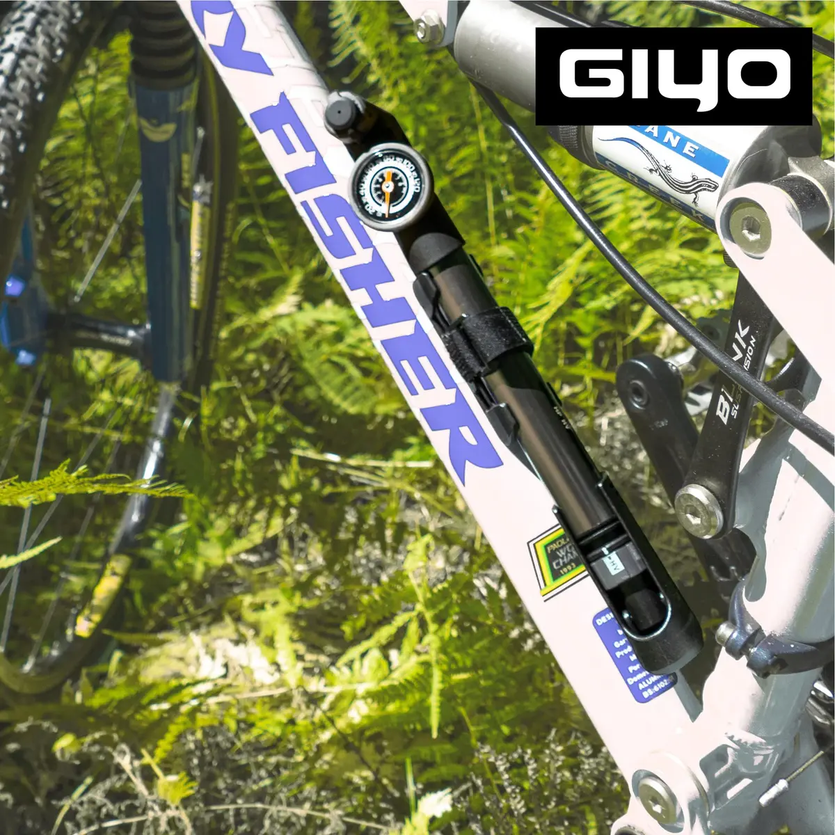 GIYO Mini Bike Pump with Gauge 2 Stage HP/HV 120 PSI | Easy Inflation for Road & MTB | Frame Mount Included | Taiwan Made (GP-993) - view 8