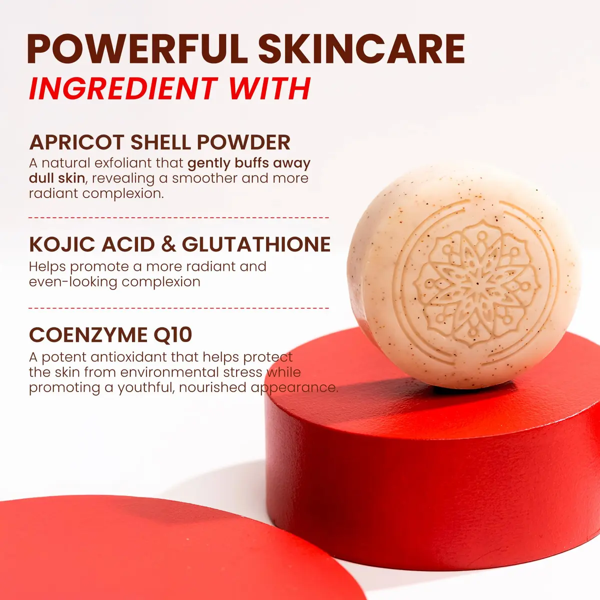 Koji White Kojic Acid Bump Eraser Body Scrub Soap 2 Bars | Brightening & Exfoliating - view 4