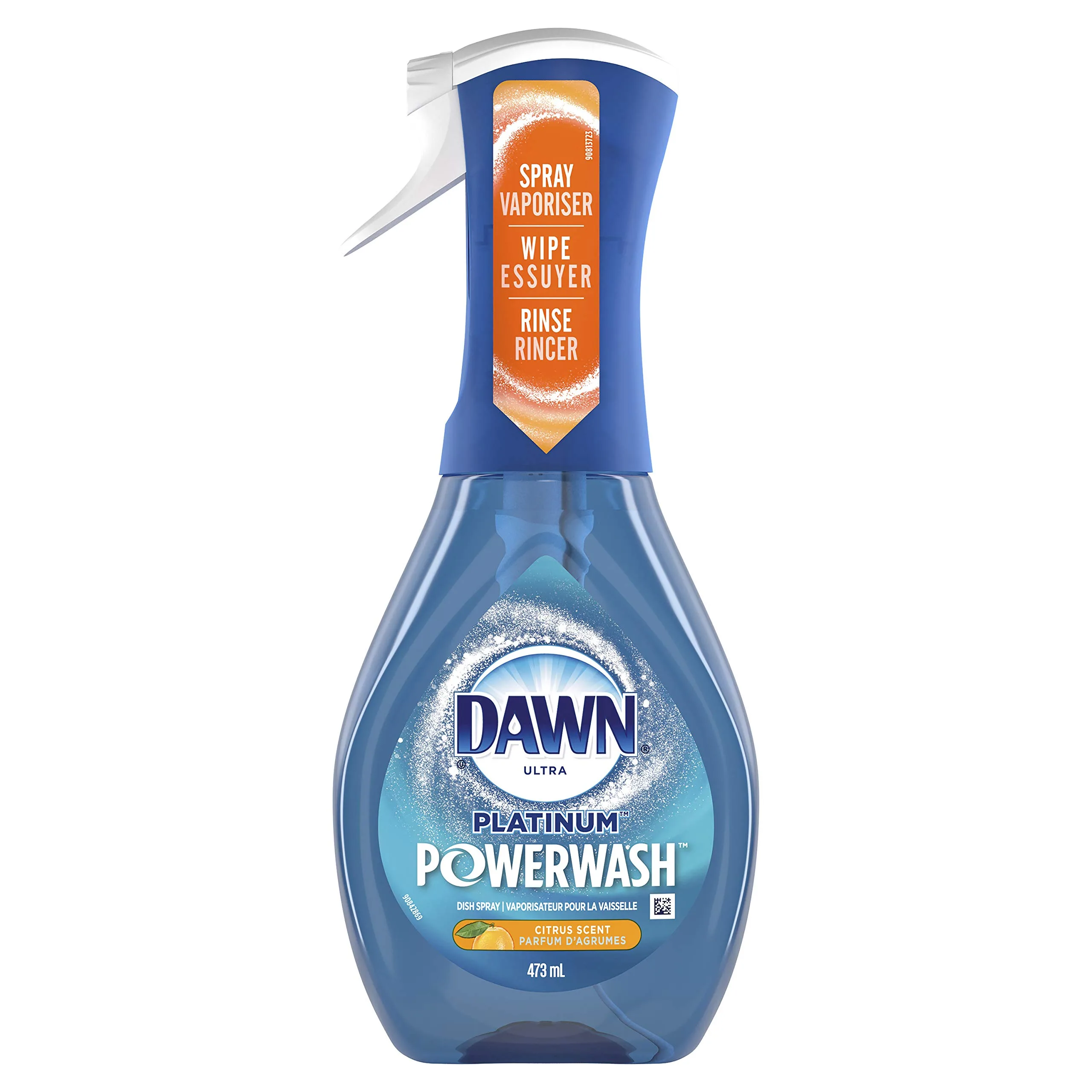 Dawn Powerwash Dish Spray with Refillable Bottle, 16 oz | 4X Faster Grease Cleaning - main product image