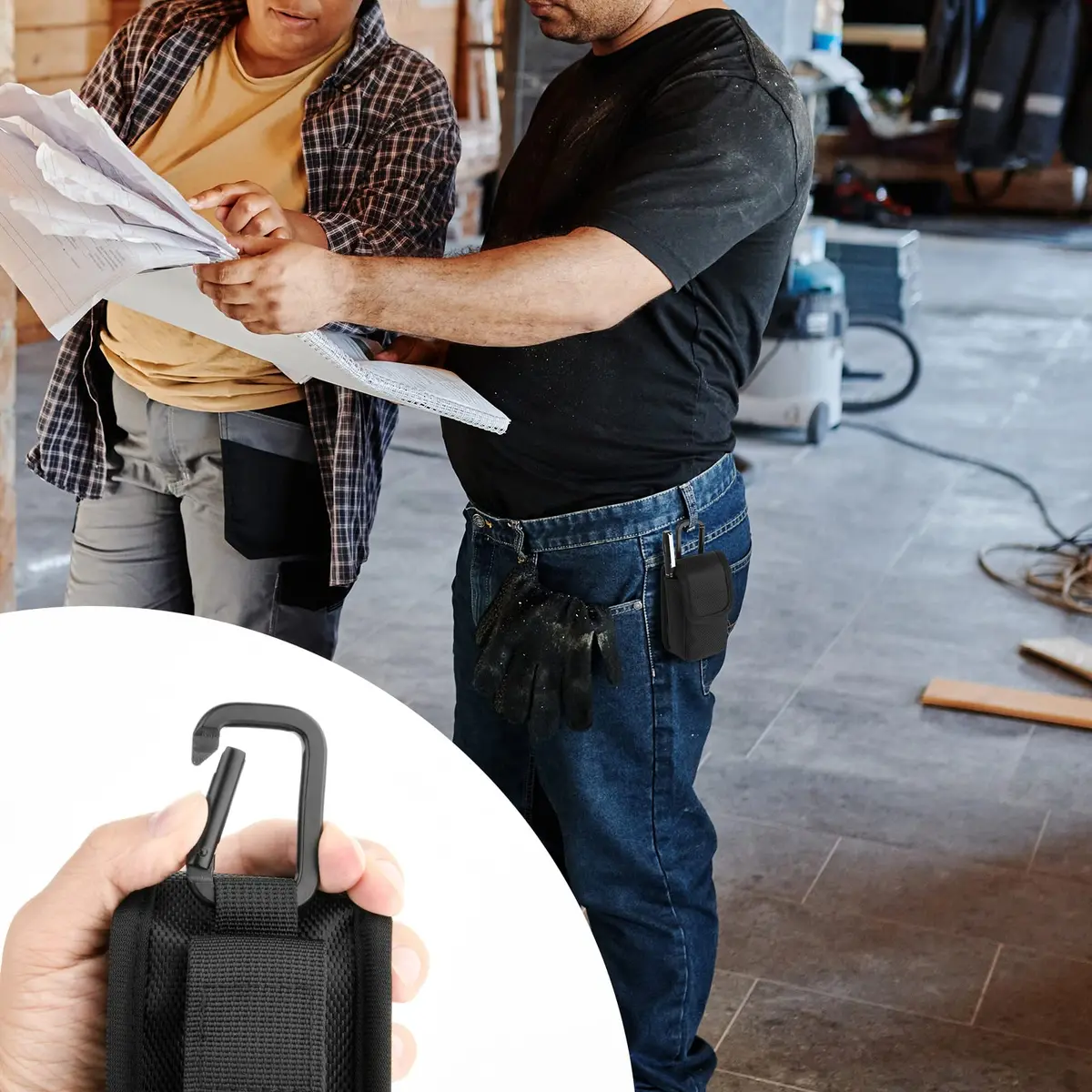 Homakover 1680D Nylon Laser Measure Case Fits Bosch GLM20, DTAPE DT50, GLM100-23 | 11.7 cm x 7.1 cm x 4.1 cm - view 4