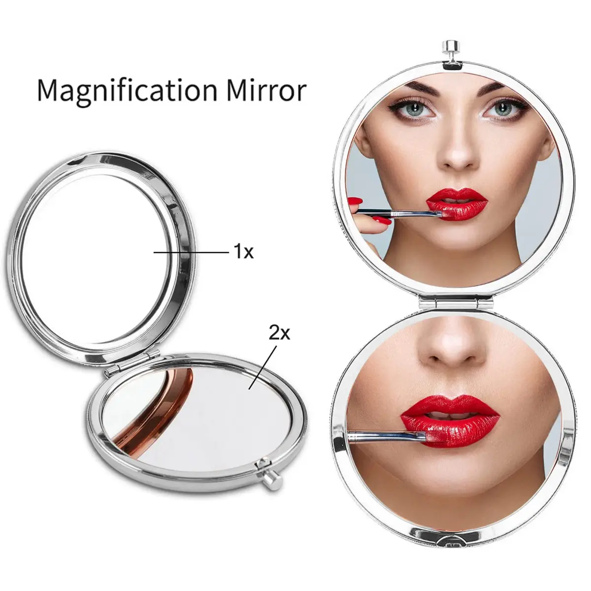 GAOLZIUY Daughter Gifts from Mom Compact Mirror 7.4cm (2.9in) | Engraved Message for Daughter - view 6