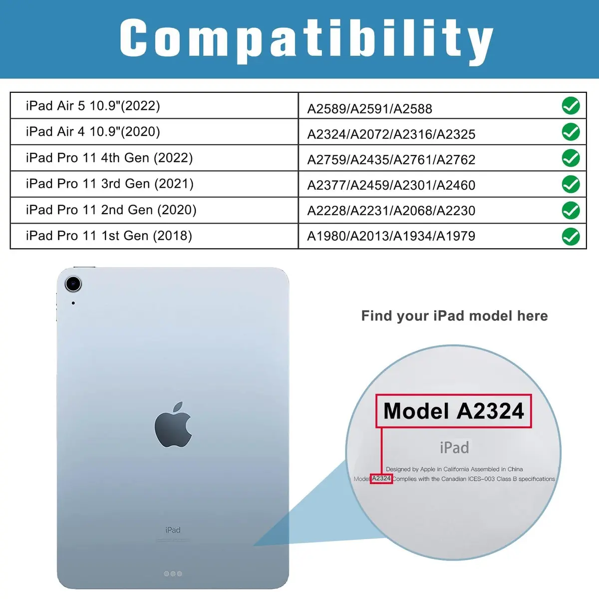 ProCase 2 Pack Privacy Screen Protector for iPad Air 5th/4th Gen & iPad Pro 11" 4th/3rd/2nd/1st Gen 10.9" | Anti-Spy Tempered Glass - view 2