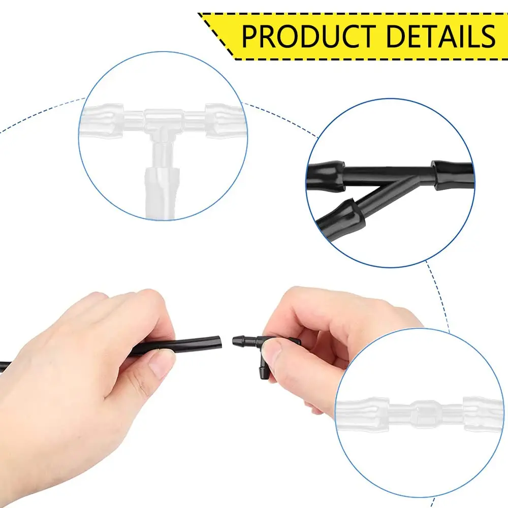 DWARFOO Windshield Washer Hose Kit, 4 Meter (157 inch) | Durable Rubber, Universal Fit for Cars & Trucks - view 3
