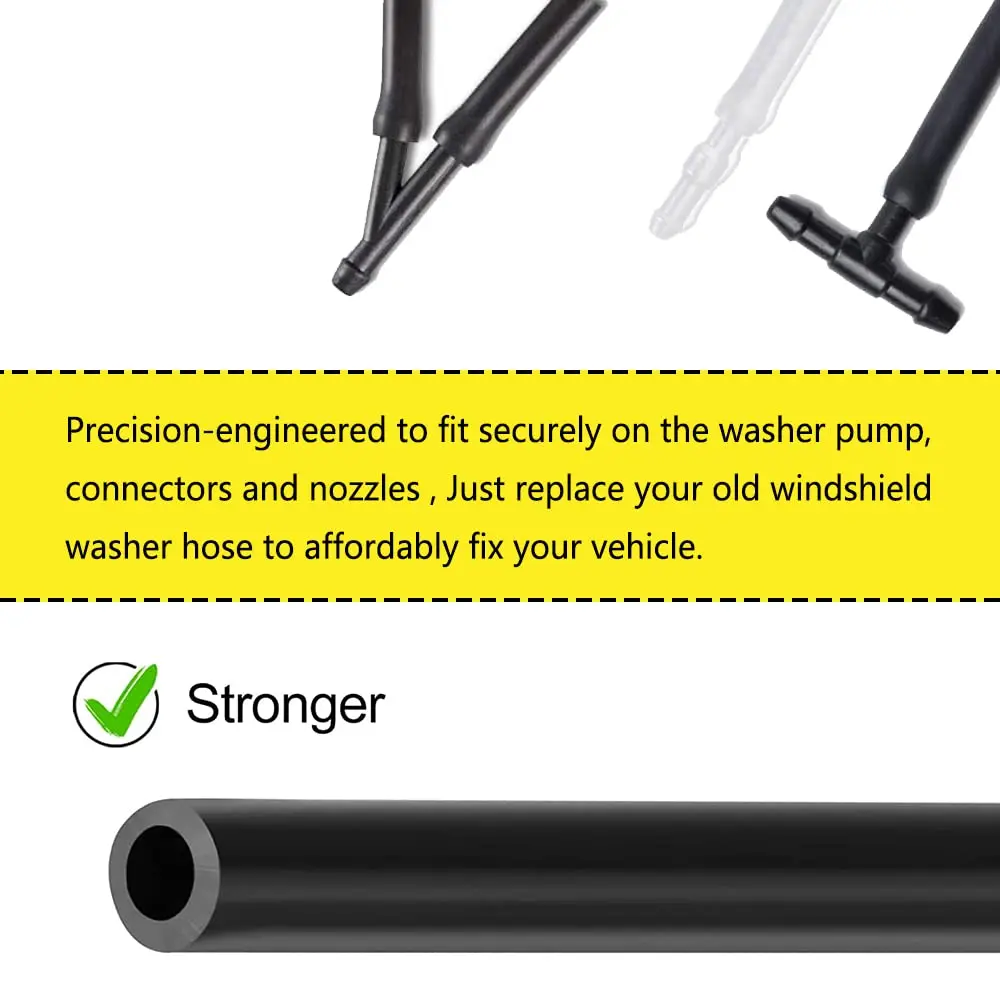 DWARFOO Windshield Washer Hose Kit, 4 Meter (157 inch) | Durable Rubber, Universal Fit for Cars & Trucks - view 4