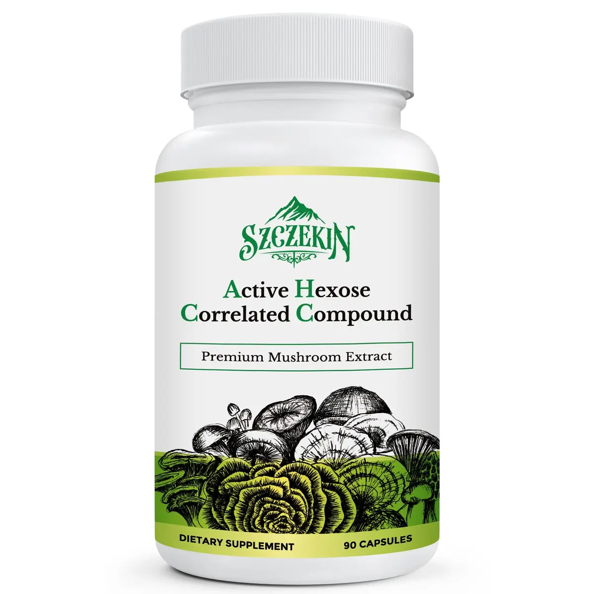 SZCZEKIN Active Hexose Correlated Compound 1500 mg Supplement | Immune & Liver Support, 90 Veggie Capsules - main product image
