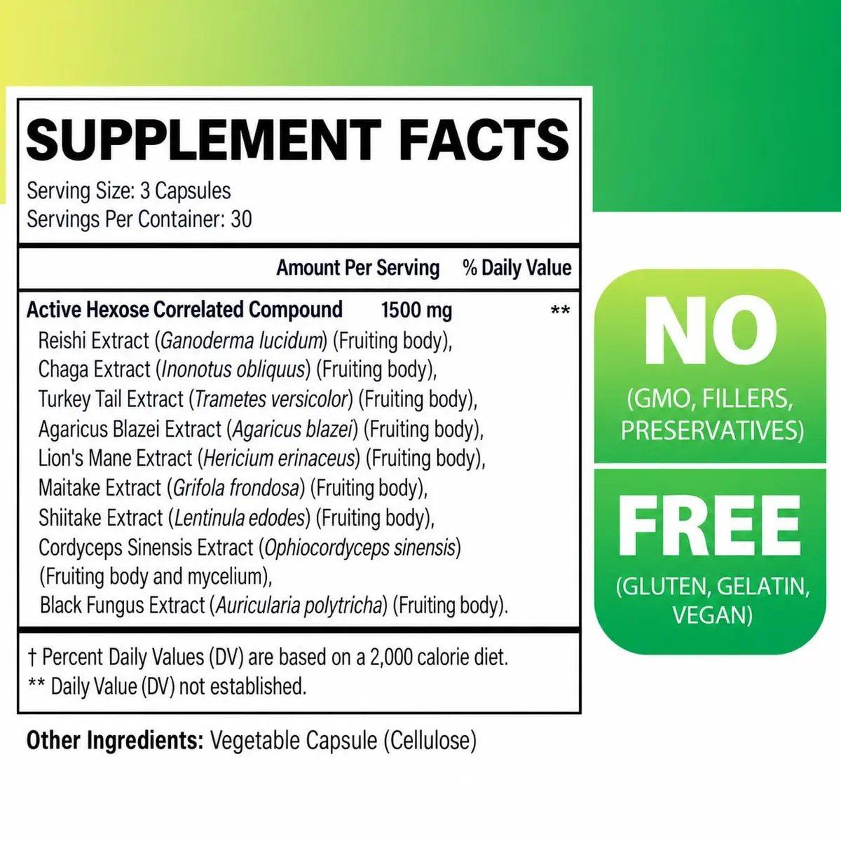 SZCZEKIN Active Hexose Correlated Compound 1500 mg Supplement | Immune & Liver Support, 90 Veggie Capsules - view 2