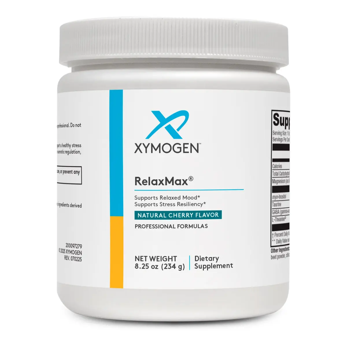 XYMOGEN RelaxMax Cherry 8.25 Oz | Magnesium Powder for Stress & Mood Support - main product image