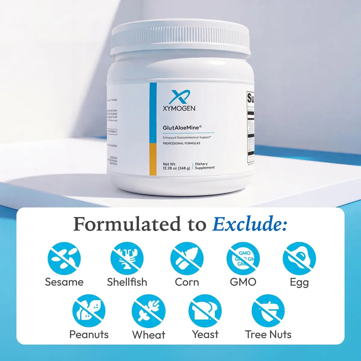 XYMOGEN GlutAloeMine 12.28 oz | Gut & Digestive Support with L-Glutamine & Aloe Vera - view 6