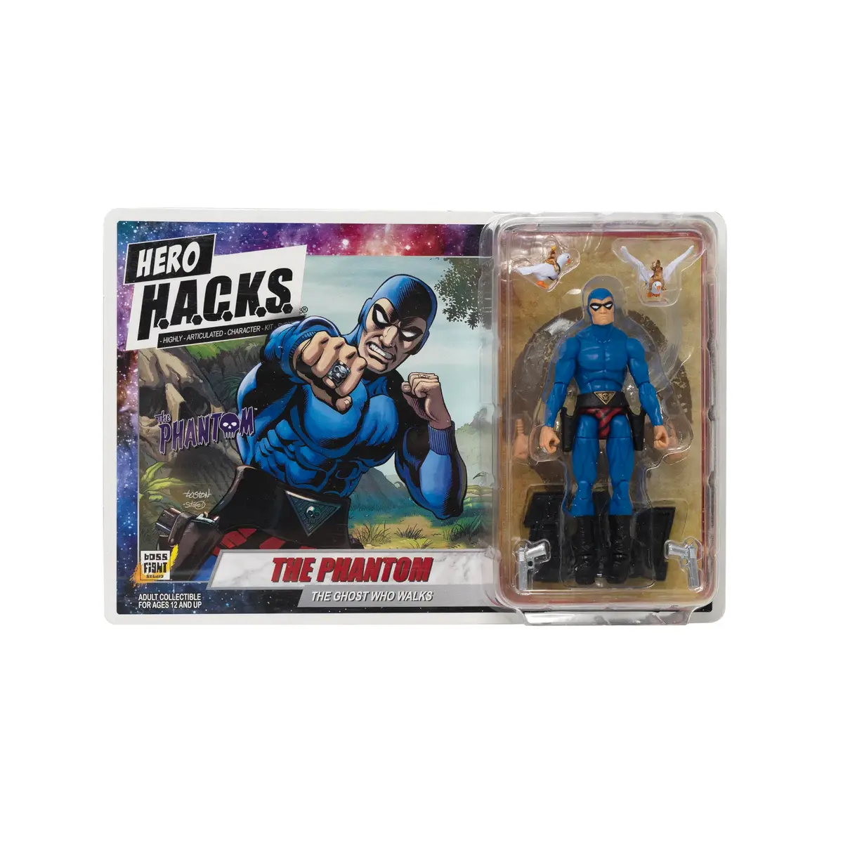 Boss Fight Studio Hero H.A.C.K.S. 21st Phantom Action Figure, Wave 1.5 – Highly Articulated Figurine & Accessories, 1:18 - view 6
